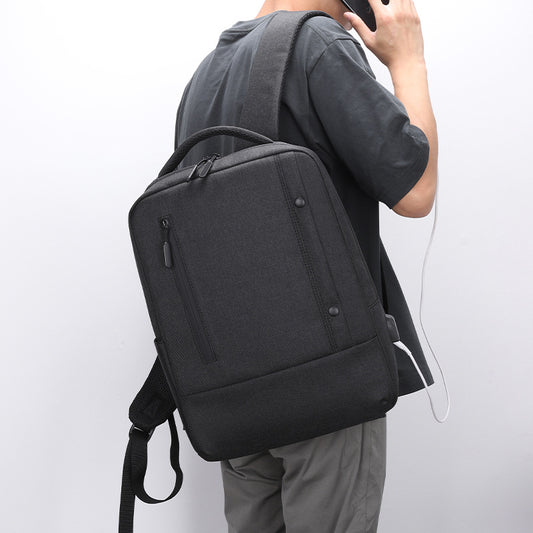 Simple business backpack computer bag