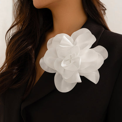 Pin dual purpose rose corsage brooch