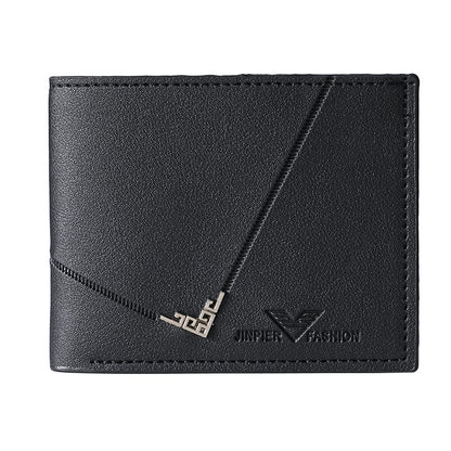 Horizontal Splicing Wallet Men