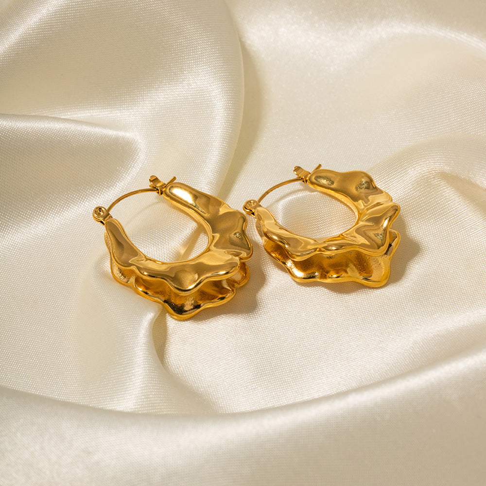 French hoop earrings