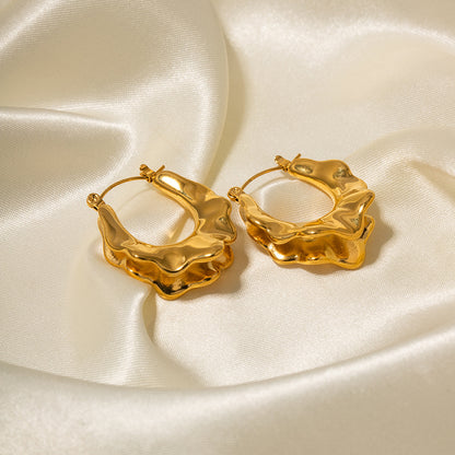 French hoop earrings