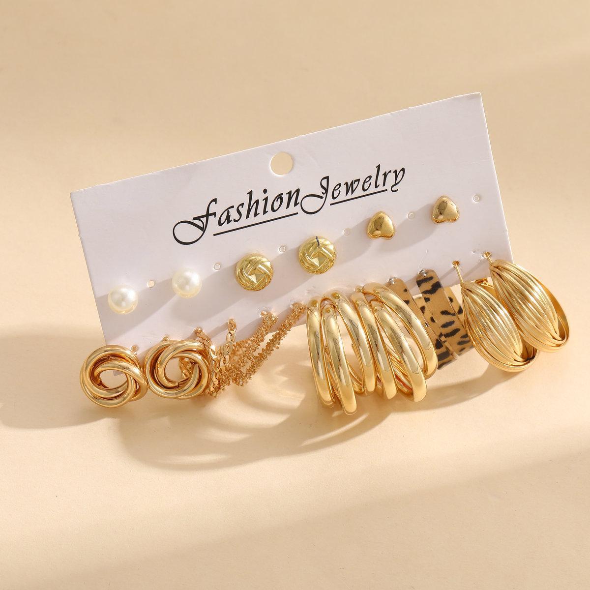 Geometric Twist Stud Earrings