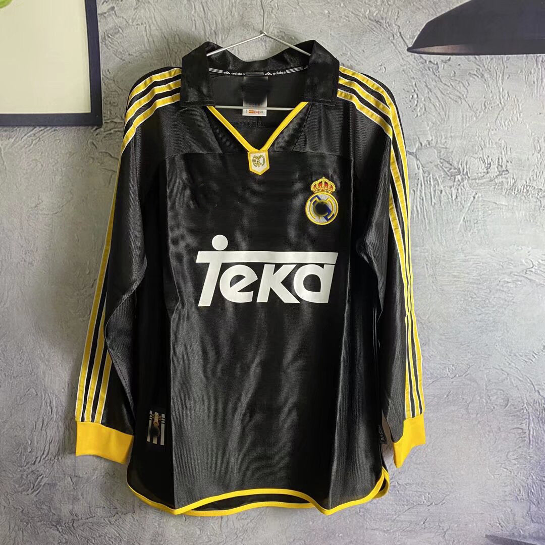 98-00 Retro Real Madrid Home Away 7 Raul Suker Carlos Guti Redondo Jersey