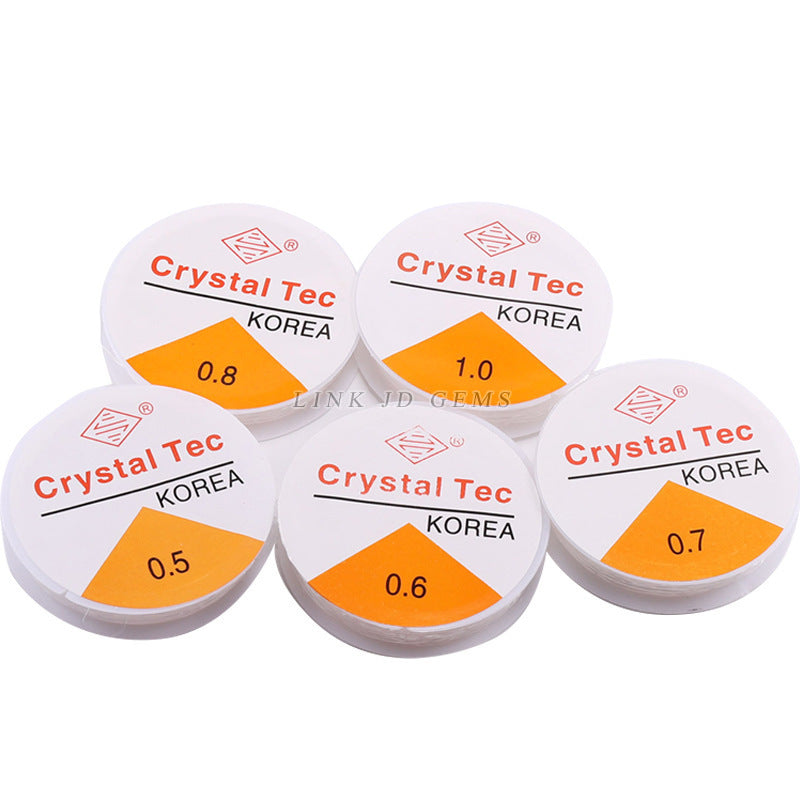 Transparent crystal elastic wire beaded accessories wire rope
