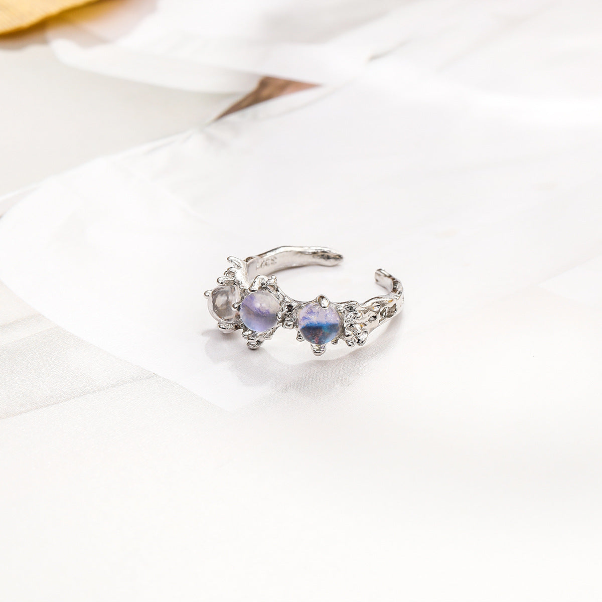 Moonstone Inlay Ring