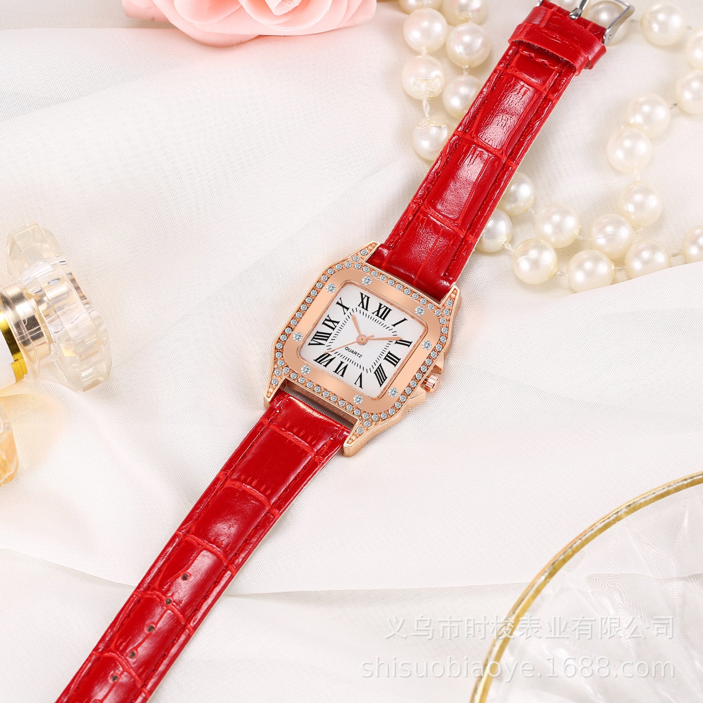 Barrel Square Belt Ladies Watch