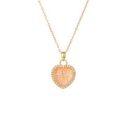 Sugar love copper pendant necklace