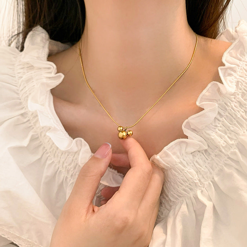 Korean Mouse Pendant Clavicle Necklace — Simple Lightweight Luxe for Women