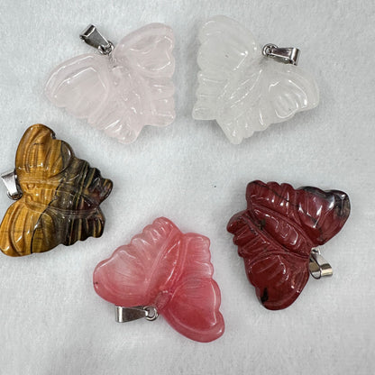 pingente de cristal borboleta 40*30 