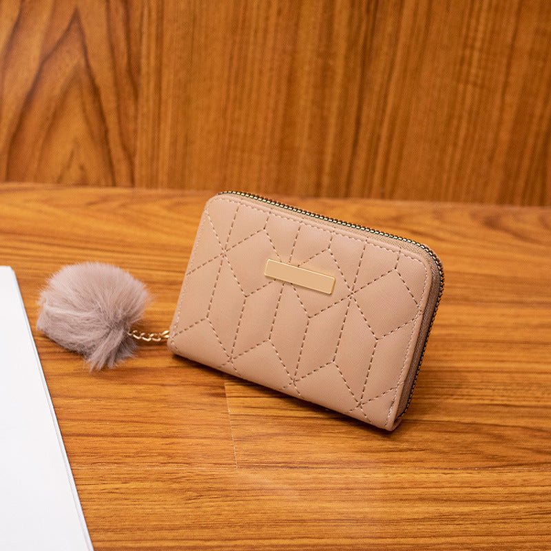 Embroidered change purse wallet