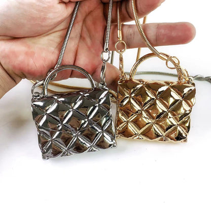 Silver retro box bag