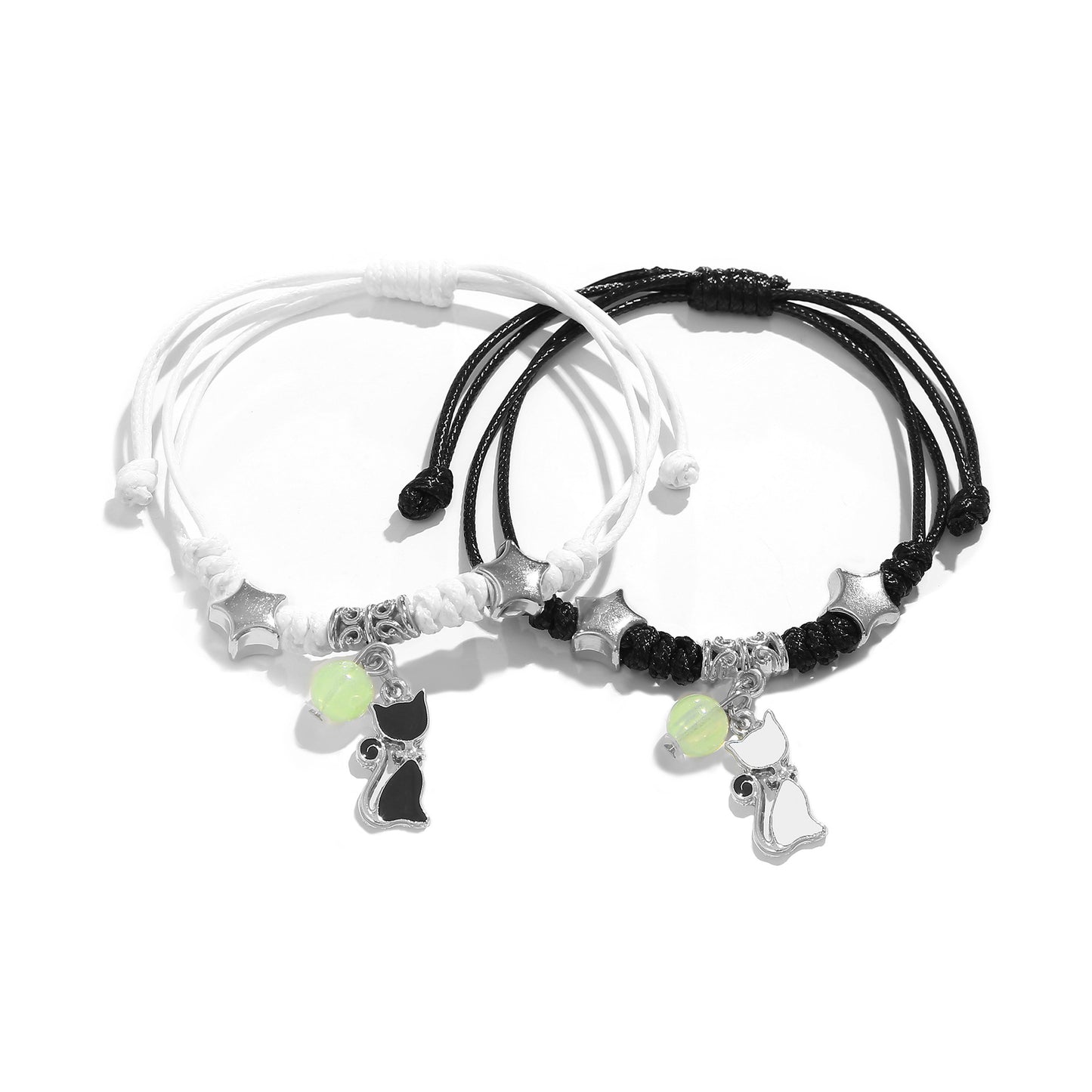 Luminous Weave Couple Bracelet