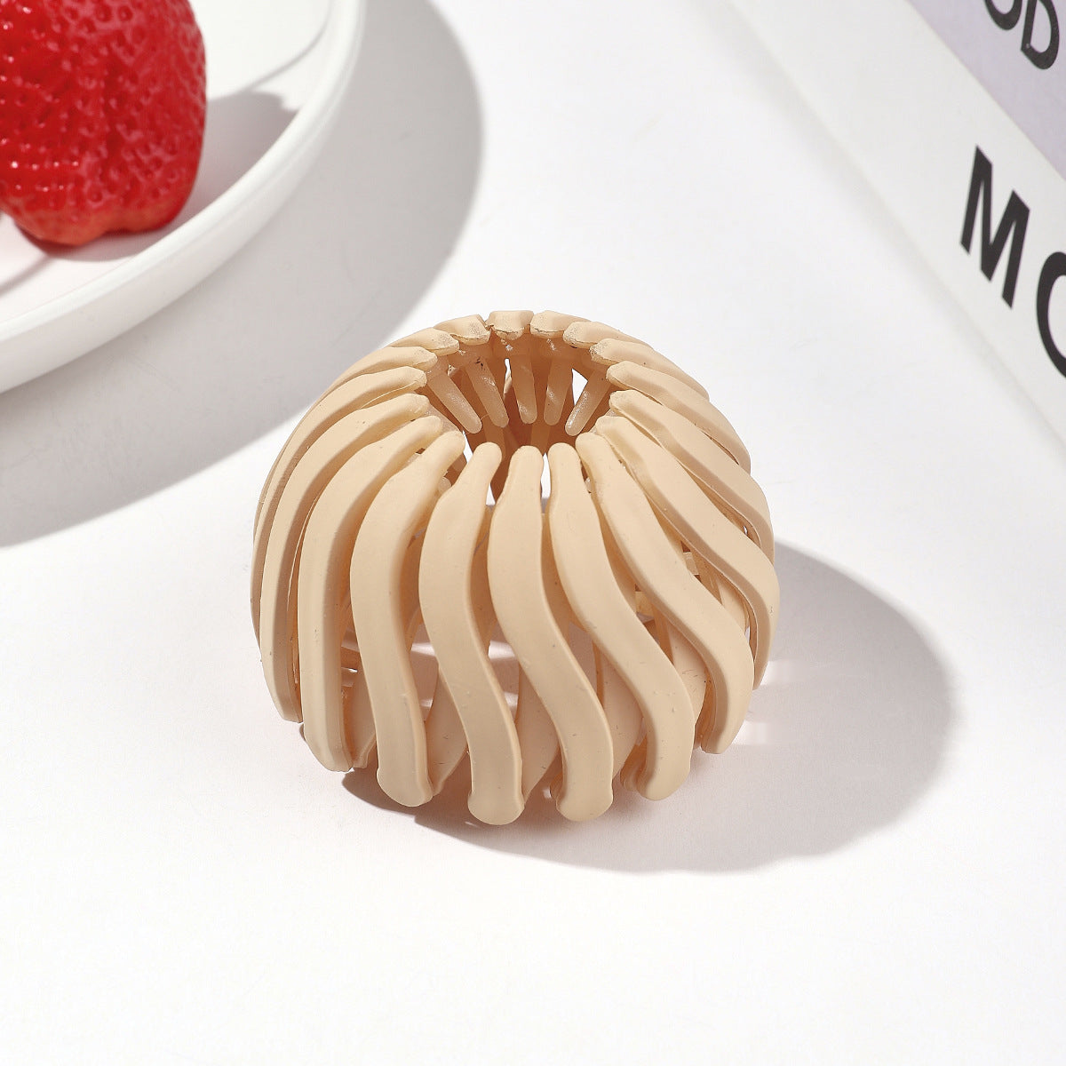 Korean nest hair ring claw clip