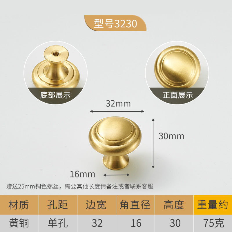 Hardware drawer single hole handle wholesale