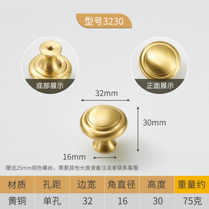 Hardware drawer single hole handle wholesale