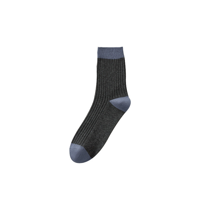 Calcetines de algodón antiolor gruesos para hombre de primavera y otoño 