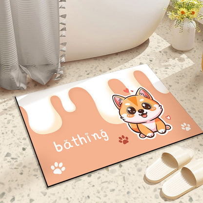 Diatomaceous Earth Bath Mat, Anti-Slip and Quick-Drying