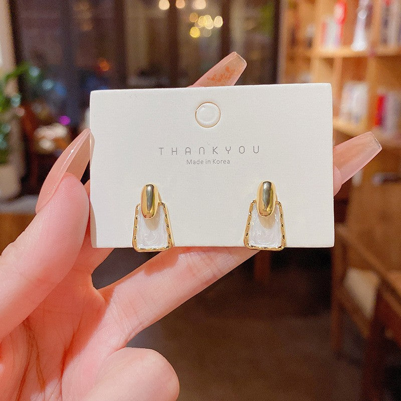 Drip Geometric Stud Earrings