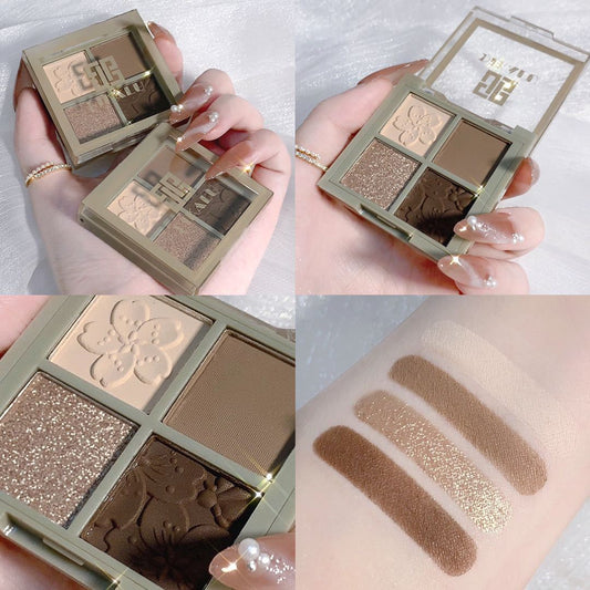 Peach Blossom Four-Color Eyeshadow Palette
