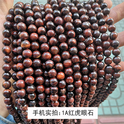 Tiger's eye stone loose beads DIY jewelry accessories