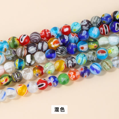 Perlas sueltas de pétalos esmaltados de colores de 6/8/10 mm 