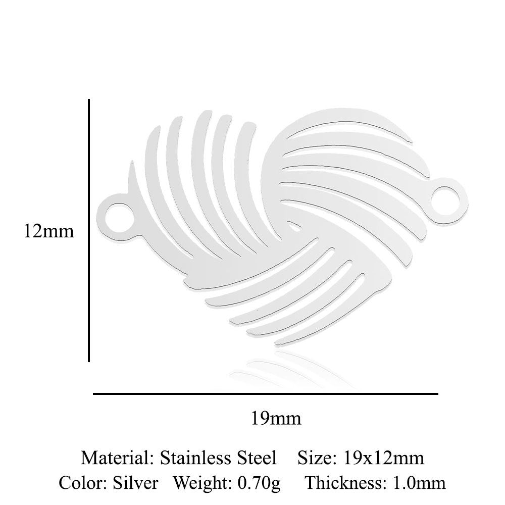 Paquete de 5 unidades, colgante de acero de titanio con diamantes de amor, colgante de huella digital. 