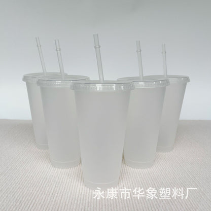 710 single layer transparent plastic coffee straw cup