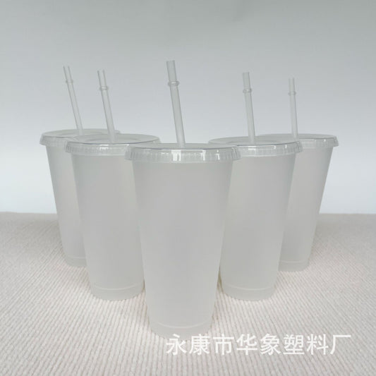 710 single layer transparent plastic coffee straw cup