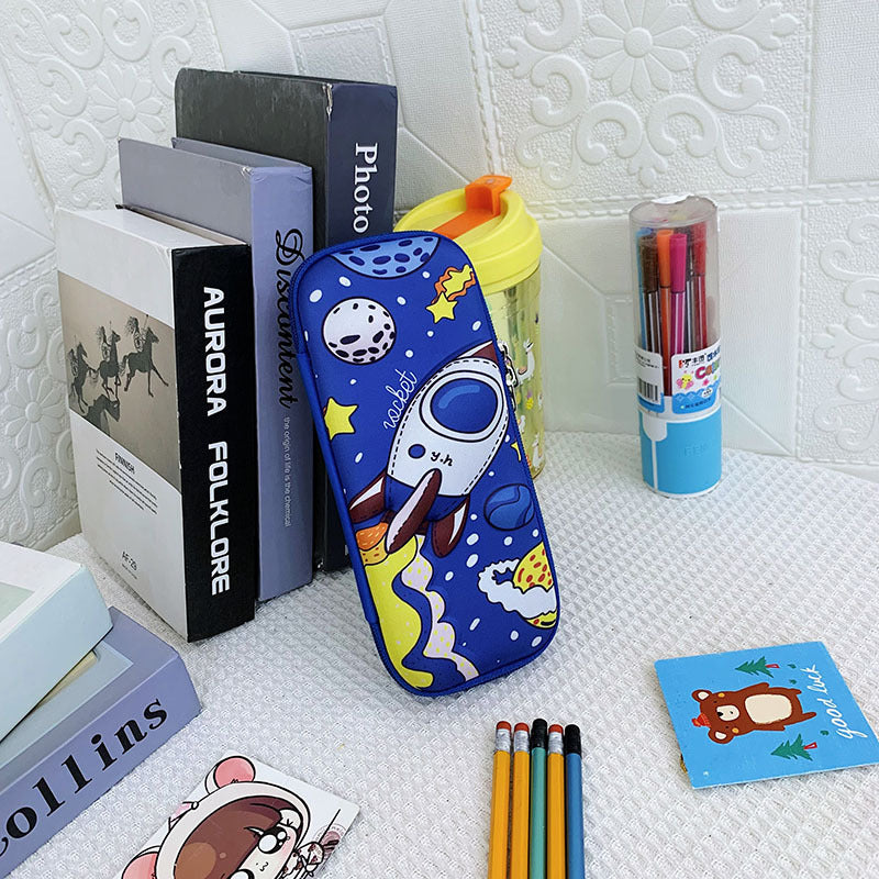 Estuche multifuncional para estudiantes de primaria. 