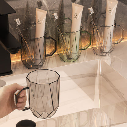 Geometric Mouthwash Cup with Handle