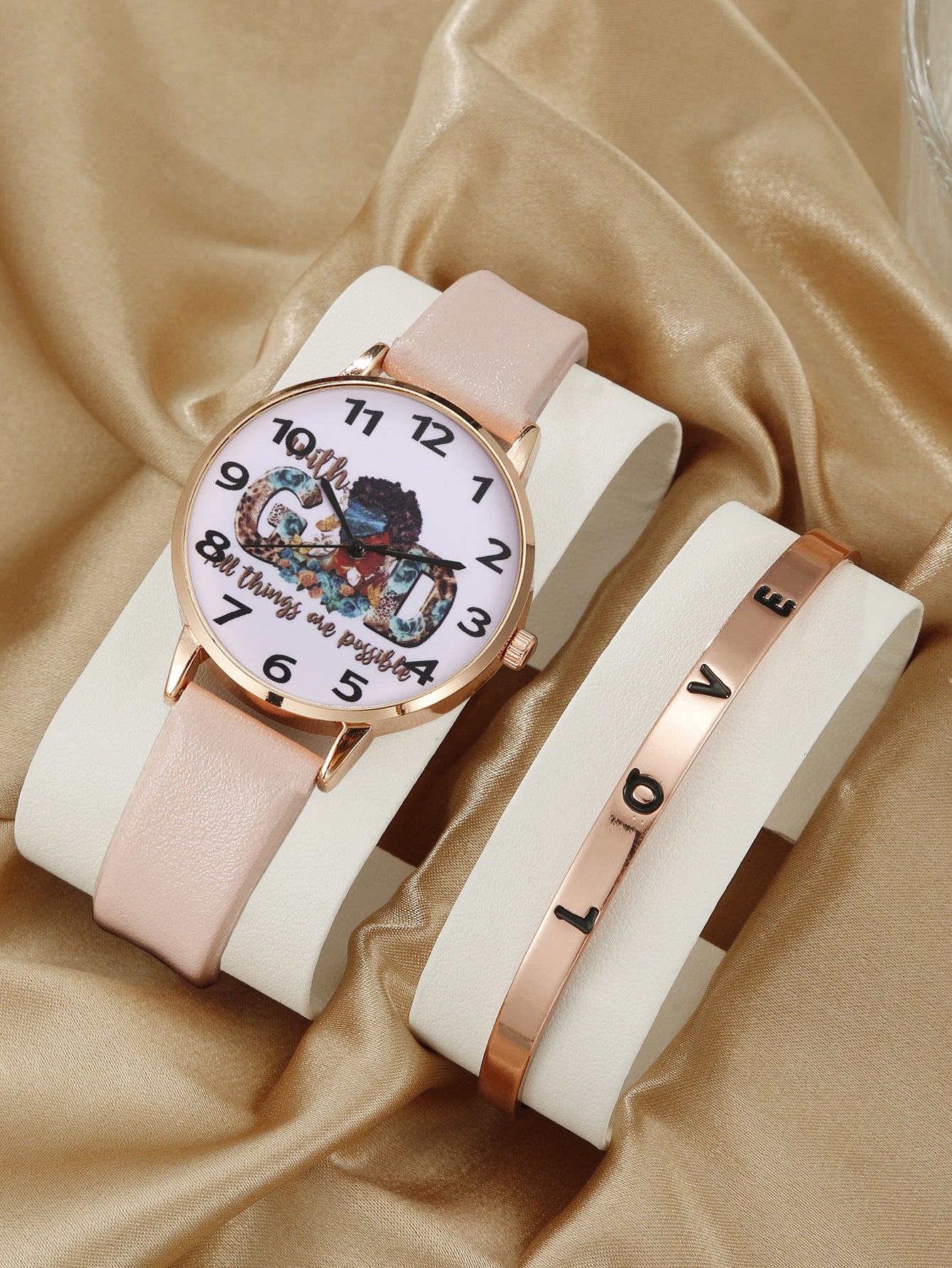 Fashion belt quartz wrist watch