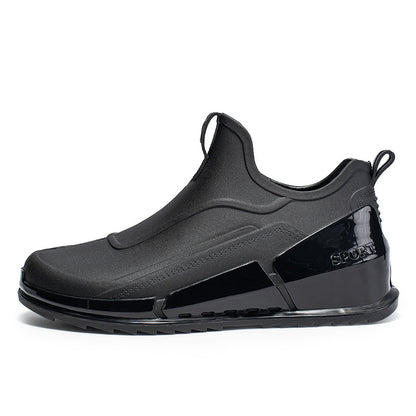 Rain shoes men's platform wear-resistant and non-slip