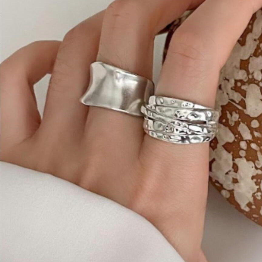 Irregular Smooth Ring Set (4-Piece)
