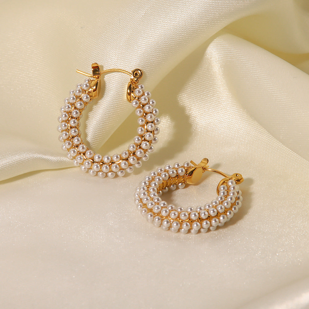 Pearl earrings jewelry