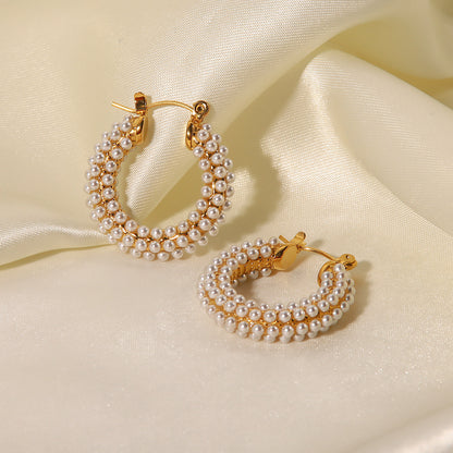 Pearl earrings jewelry