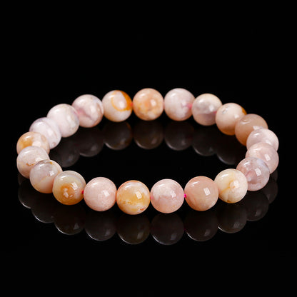 3A natural cherry blossom agate bracelet