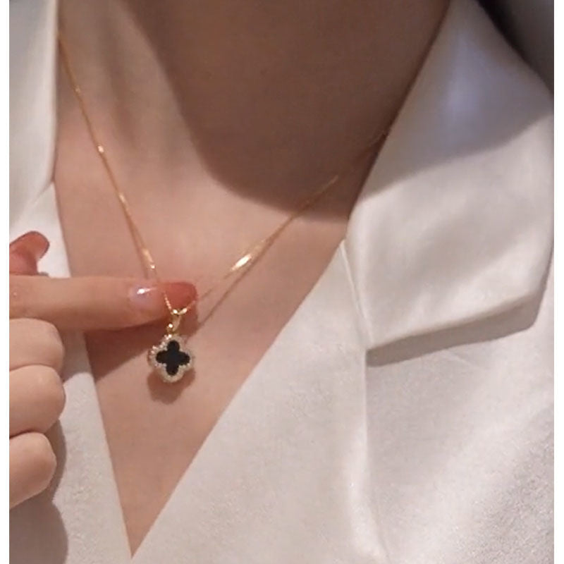 Women's Titanium Steel Minimalist Collarbone Pendant Necklace