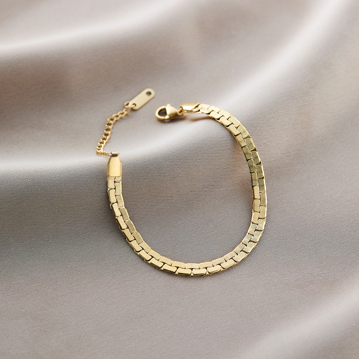 Titanium Steel Five-Leaf Clover Bracelet