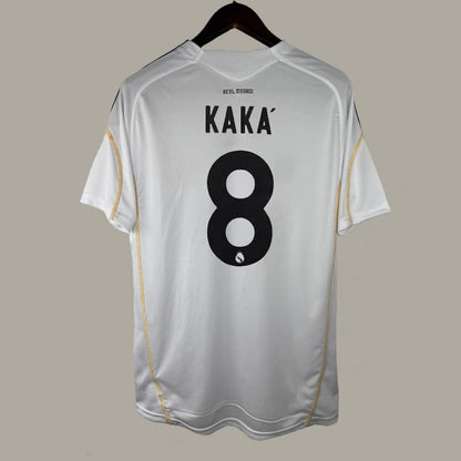 Camiseta retro de manga corta de local de Kaká Alonso Ronaldo Guti del Real Madrid 09-10