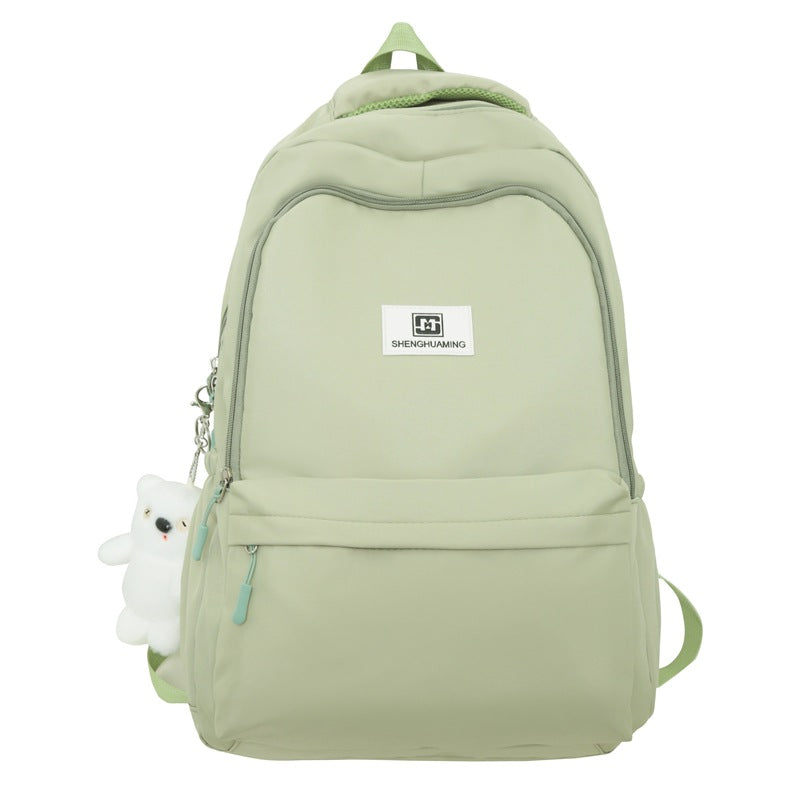 Backpack junior high school students large capacity waterproof schoolbag