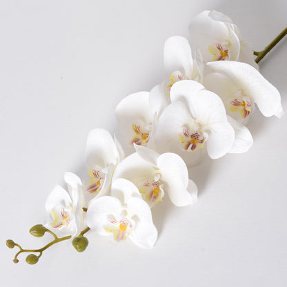 Orquídea Phalaenopsis de 9 cabeças com flor artificial única 