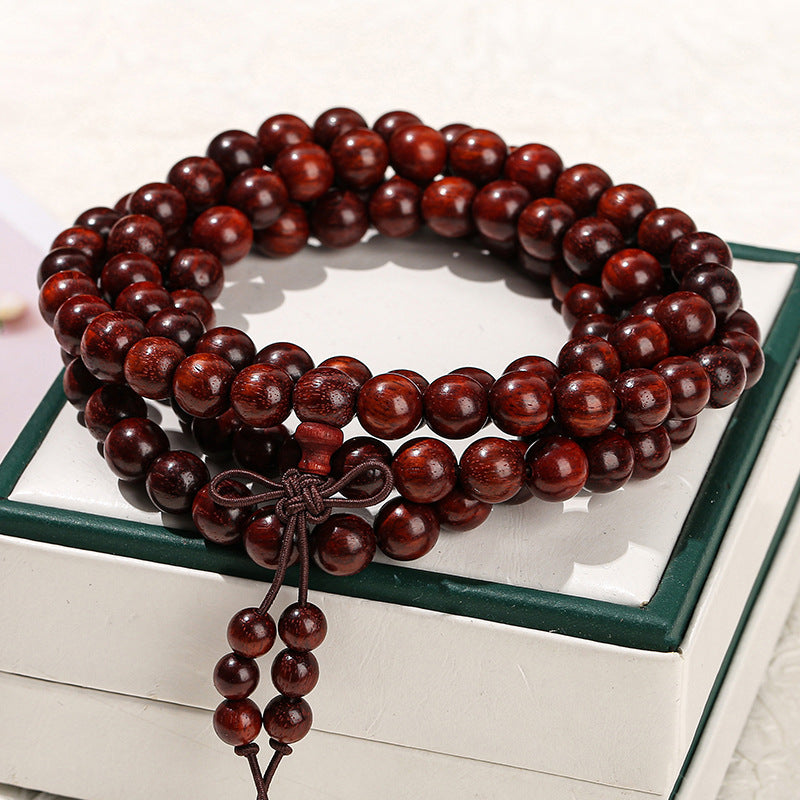 8Mm Blood Sandalwood Bracelet 108 Buddha Beads