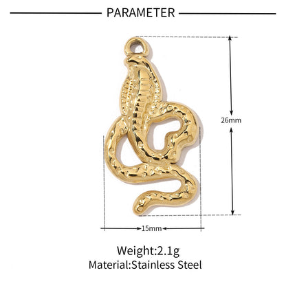 Animal Claw Snake Titanium Steel Pendant