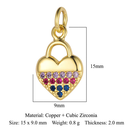 Virgin of the Cross Copper Zircon Pendant