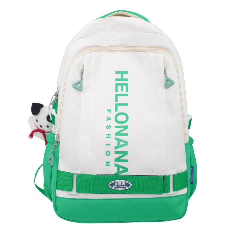 Couple leisure travel backpack
