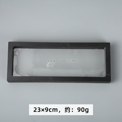 Caja de embalaje con suspensión de película de PE, soporte de exhibición de joyas 