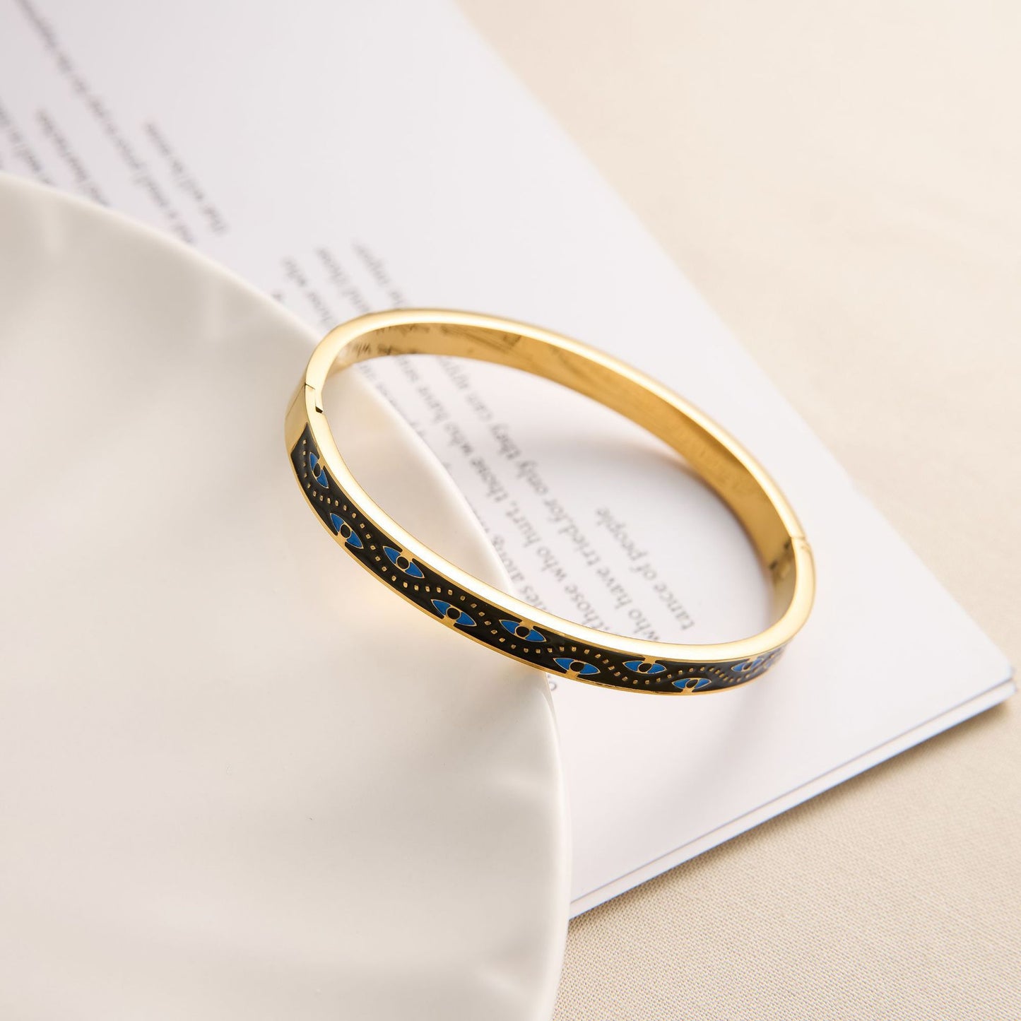 Titanium Steel Devil's Eye Bracelet