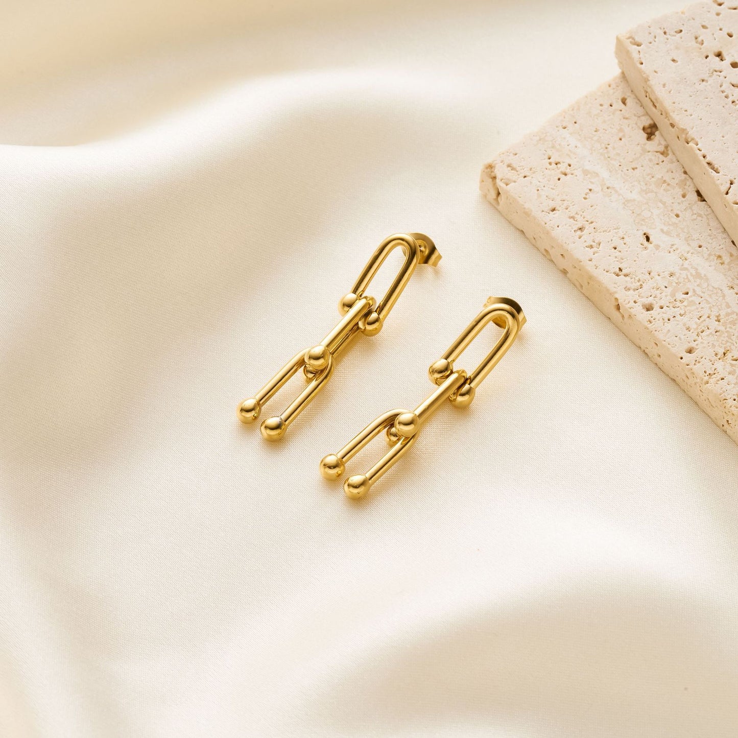 U-Shaped Titanium Steel Jewelry Set