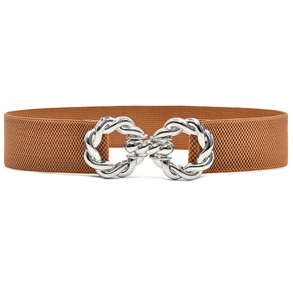 Elastic elastic women's belt