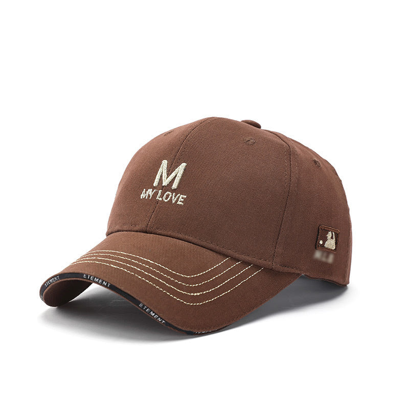 Gorra de pico de pato versátil y texturizada de estilo coreano 